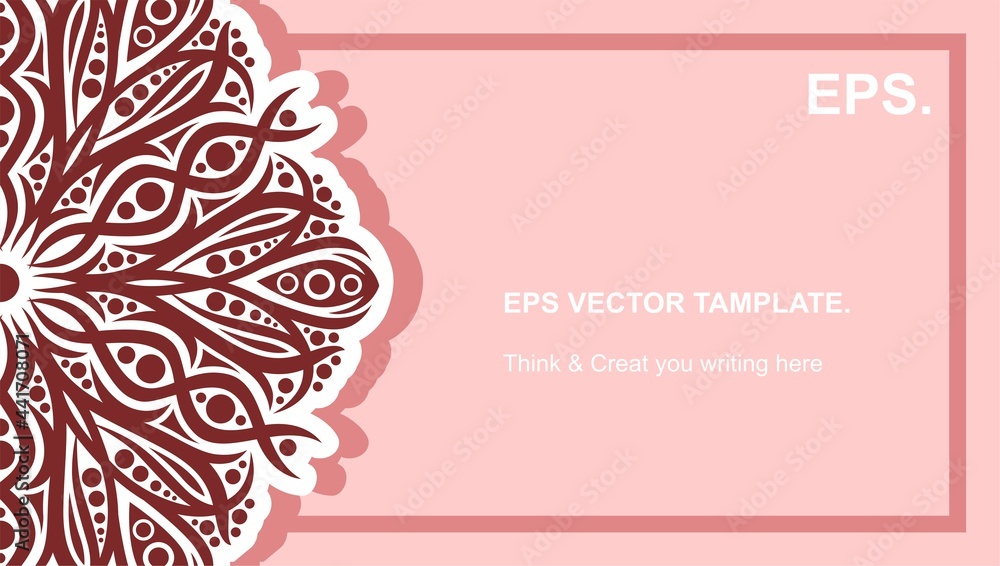 vector mandala design, for your various types of advertising needs, suitable for business card designs, banners, websites, etc.
high resolution EPS file format