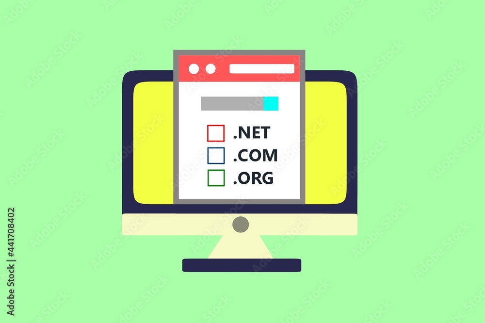 Domain Search On Desktop Screen Domain Search On Desktop Screen