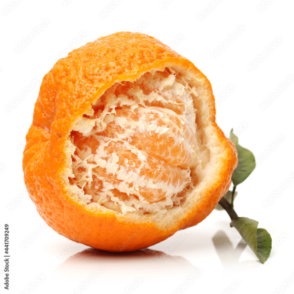 Orange mandarin or tangerine fruit isolated on white background Orange mandarin or tangerine fruit isolated on white background