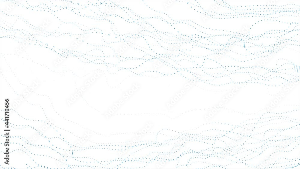 Futuristic abstract blue white motion background with dotted curved wavy lines. Seamless looping. Video animation Ultra HD 4K 3840x2160 Futuristic abstract blue white motion background with dotted curved wavy lines. Seamless looping. Video animation Ultra HD 4K 3840x2160