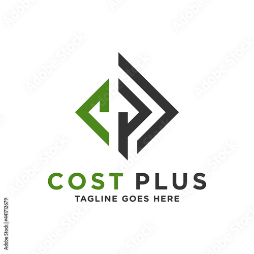 Free Download industrial business illustration logo with letter CP - GFXLoad