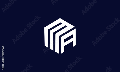 MA and AM A or M Initial Letter Vector Logo Design For Brand