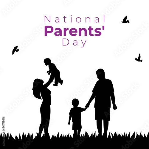 VECTOR ILLUSTRATION FOR NATIONAL PARENTS DAY 