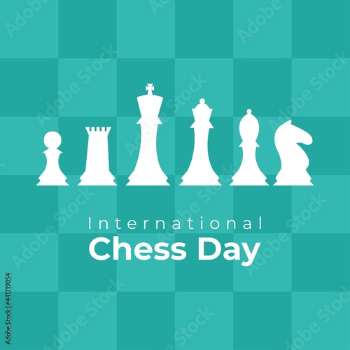 international chess day-vector illustration