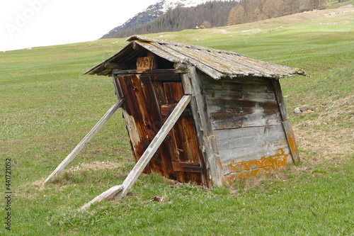 Schräge Scheune