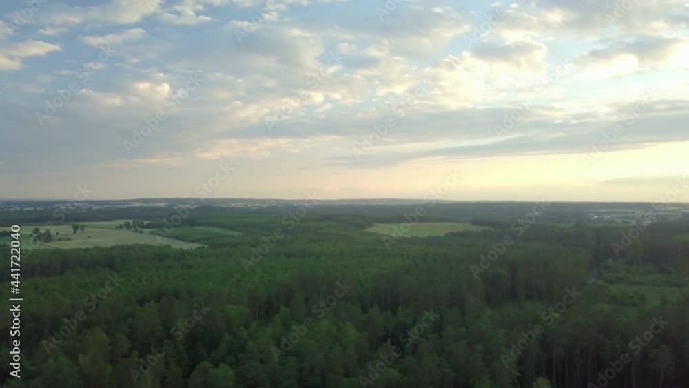 4k AERIAL with flight over forest and countryside and typical polish landscape. 4k AERIAL with flight over forest and countryside and typical polish landscape.