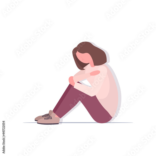 depressed woman crying depression problems stress psychotherapy bullying concept