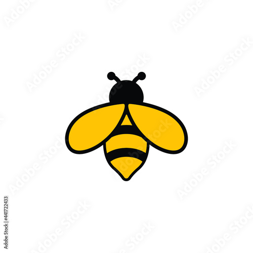 bee icon design template vector