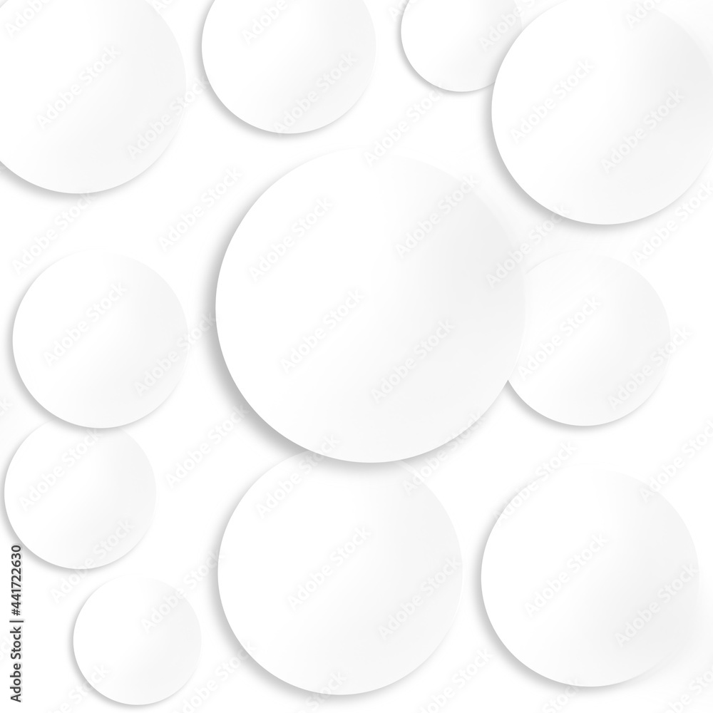 Abstract elegance circle paper cut effect on white background. Abstract elegance circle paper cut effect on white background.