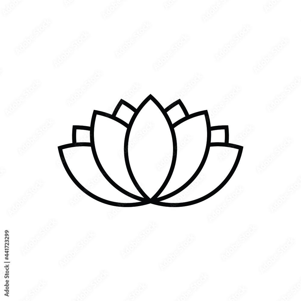 Fototapeta premium lotus icon design template vector