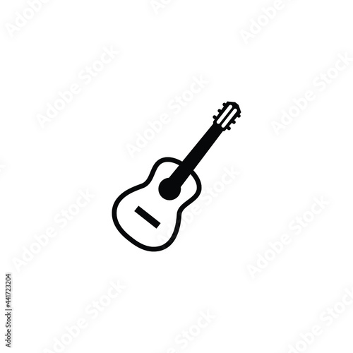 guitar icon design template vector