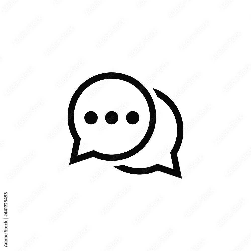 chat icon design template vector chat icon design template vector