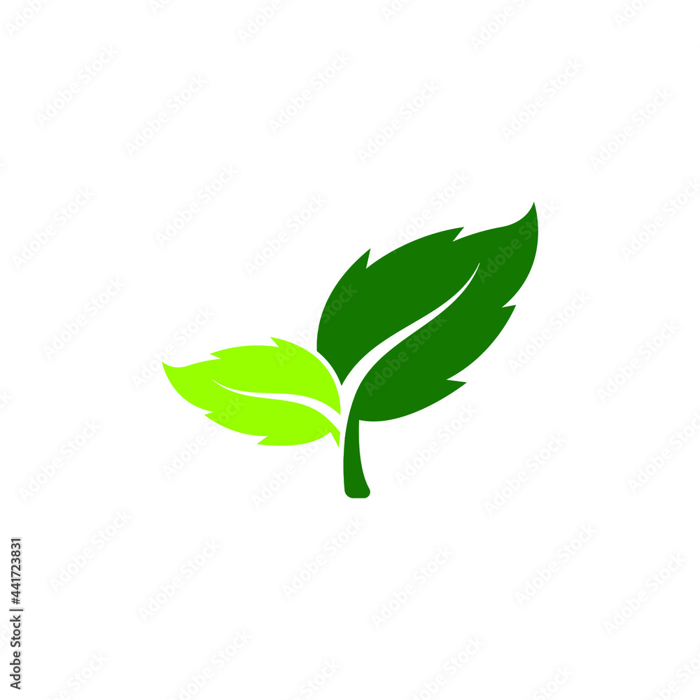 leaf logo icon design template vector