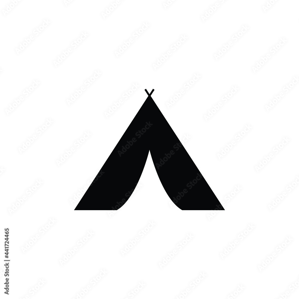 camping tent icon design template vector camping tent icon design template vector