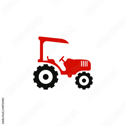 tractor icon design template vector