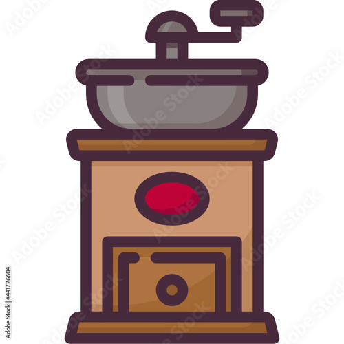 coffee grinder line icon