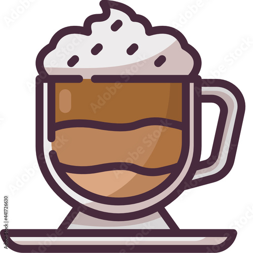Con panna line icon