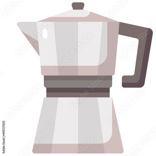 moka pot flat icon
