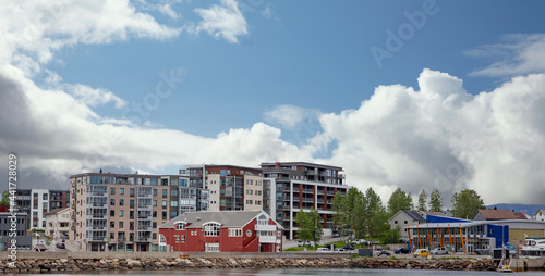 Buildings in Bodø city in Northern Norway,scandinavia,Europe