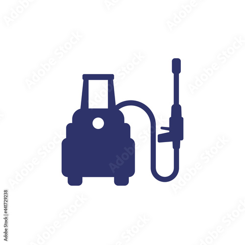 pressure washer icon on white