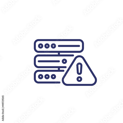 server crash or error line icon