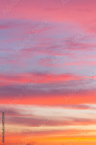 Beautiful coral sky © lijphoto