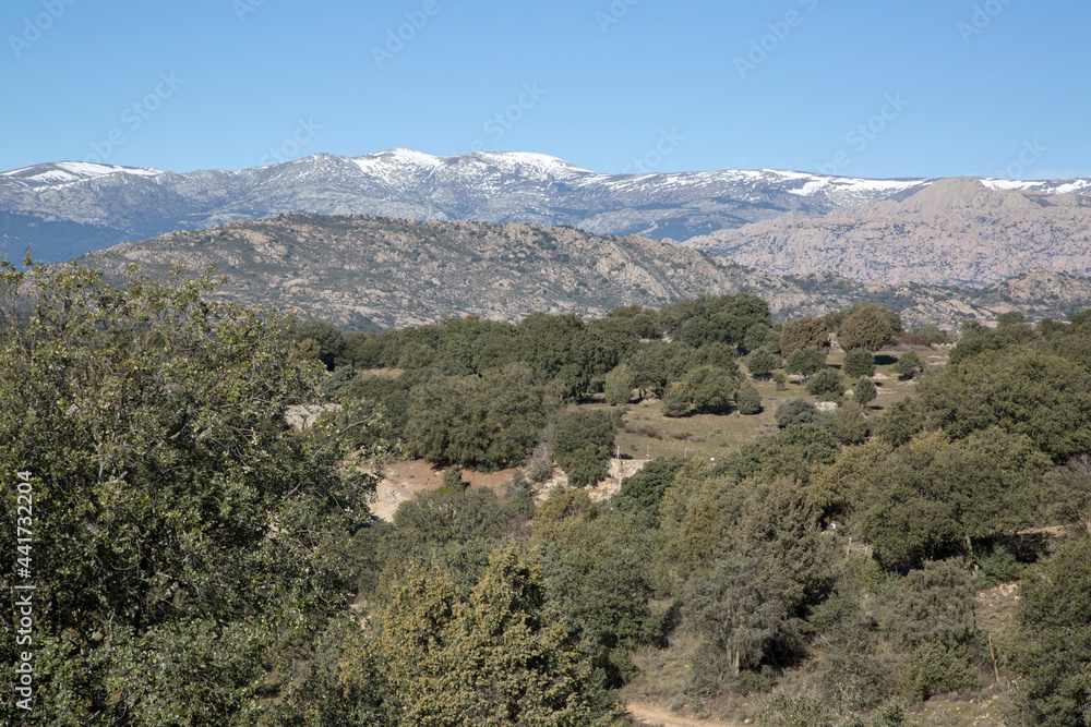 Scenic View of Guadarrama Mountain Range, Madrid