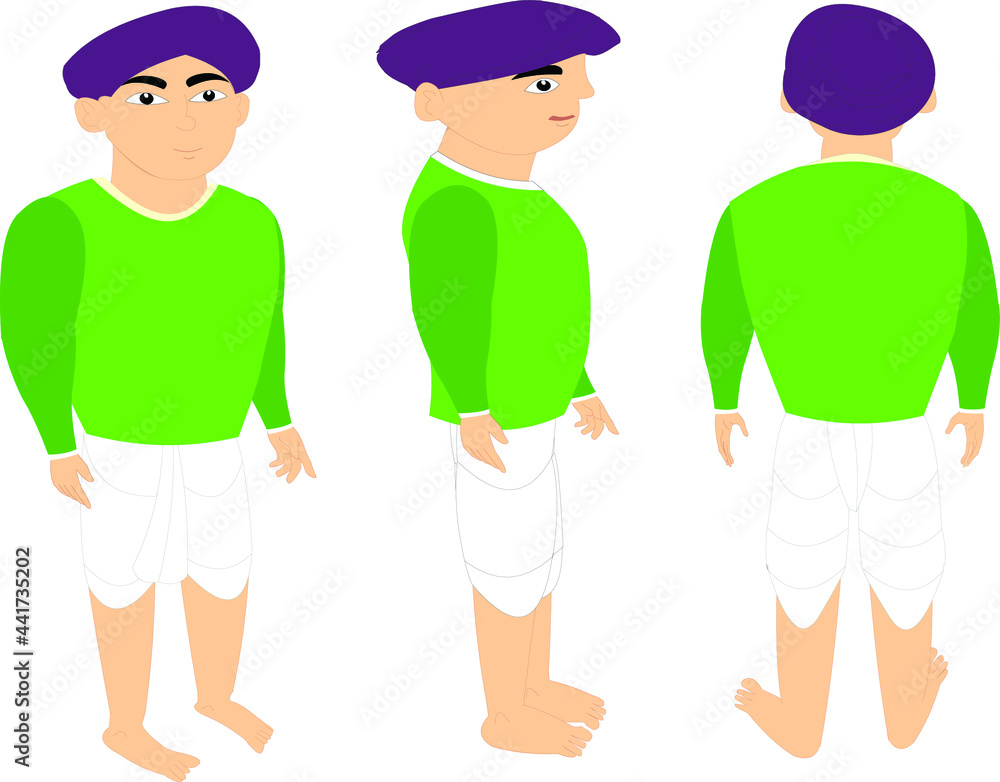 Men full rig character vector artwork Men full rig character vector artwork