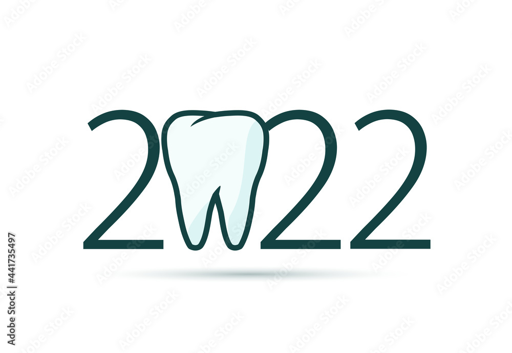 happy new year 2022. 2022 with tooth sign
happy new year 2022. 2022 with tooth sign
