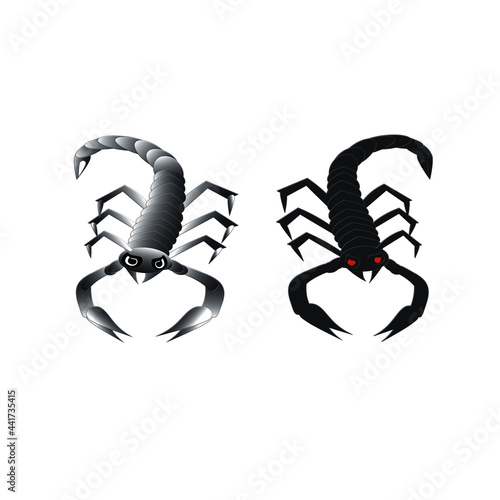 scorpion isolated on white background