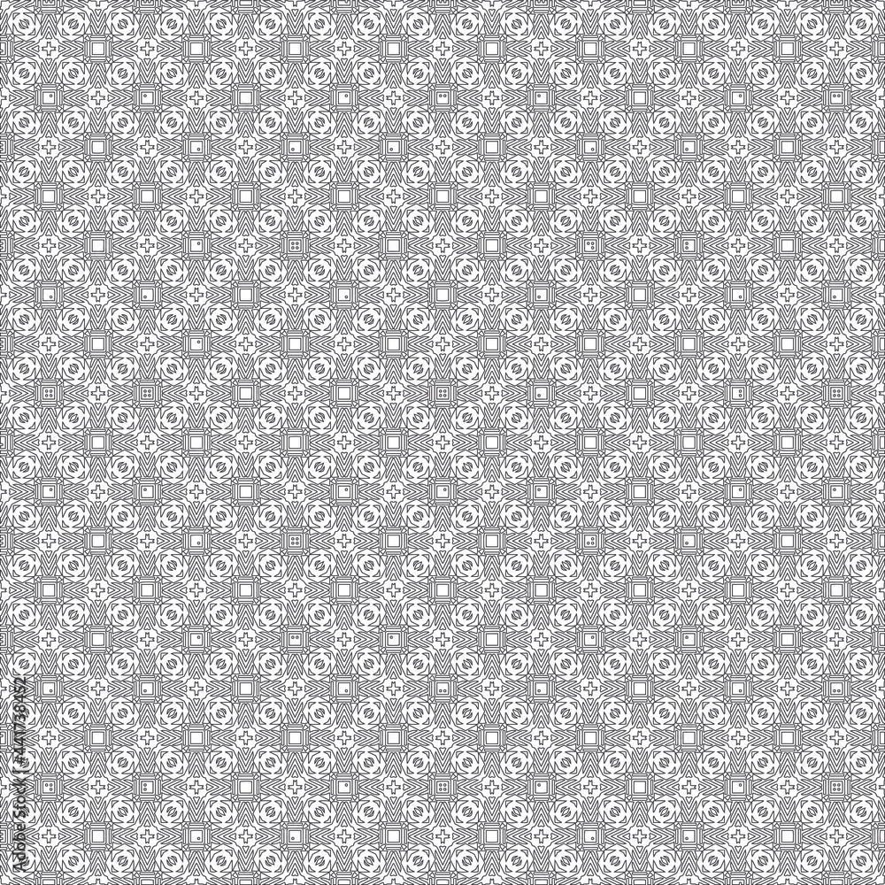 
Vector geometric pattern. Repeating elements stylish background abstract ornament for wallpapers and backgrounds. Black and white colors. big texture.