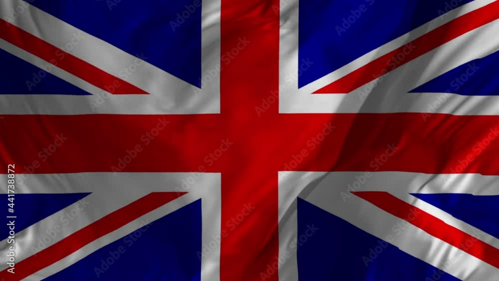United Kingdom flag video waving in wind Of Great Britain and Northern Ireland. Realistic Union Jack Flag background. British UK Flag Looping Closeup 1080p Full HD 1920X1080 footage. EU Brexit film United Kingdom flag video waving in wind Of Great Britain and Northern Ireland. Realistic Union Jack Flag background. British UK Flag Looping Closeup 1080p Full HD 1920X1080 footage. EU Brexit film