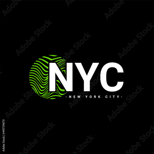 New York city writing design  suitable for screen printing t-shirts  clothes  jackets and others