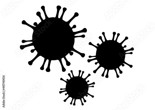 Coranavirus close up. Vector image. photo