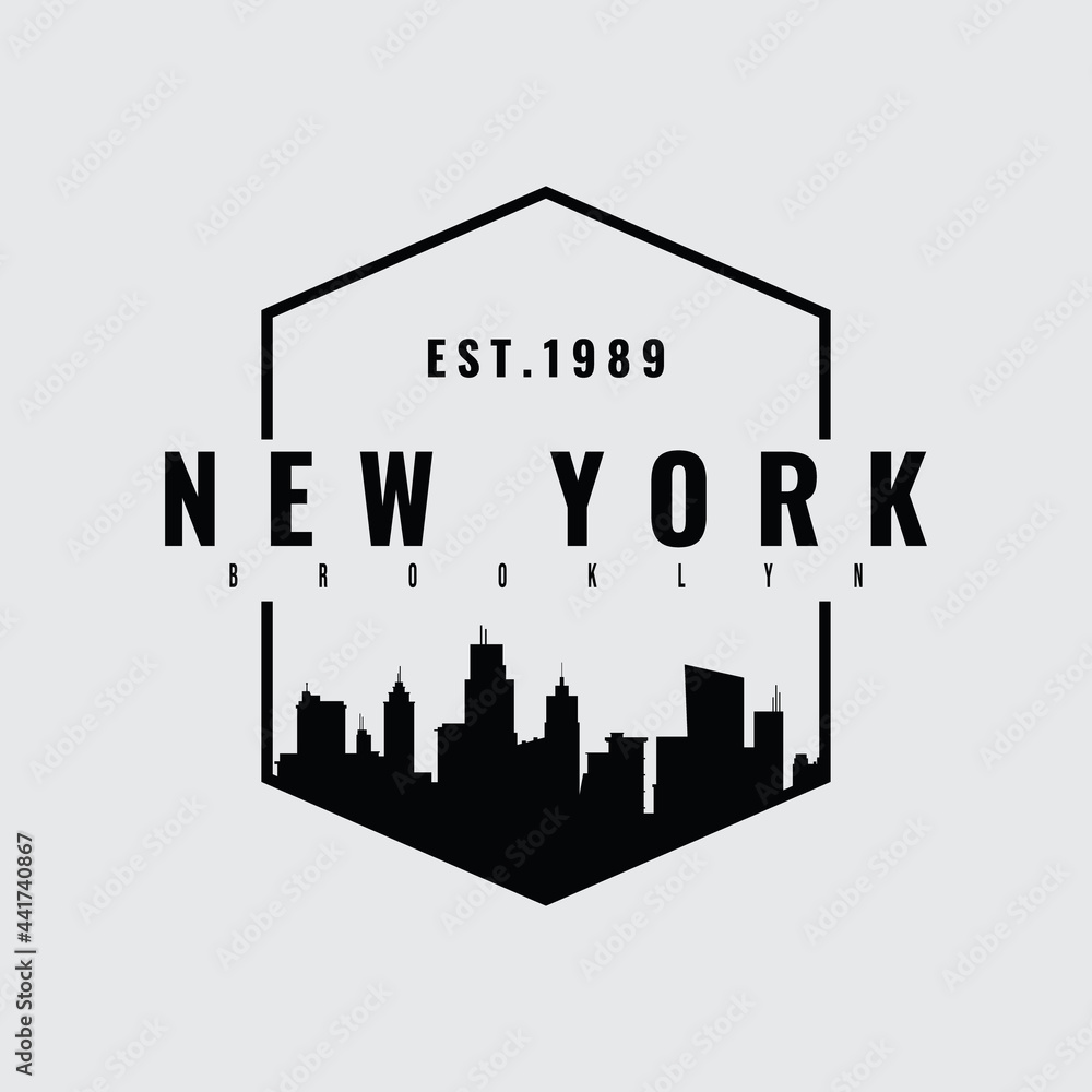 New york city typography vector illustration, perfect for the design of t-shirts, shirts, hoodies, etc 