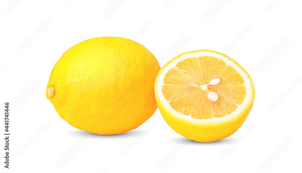 lemon fruit isolated on white background. lemon fruit isolated on white background.