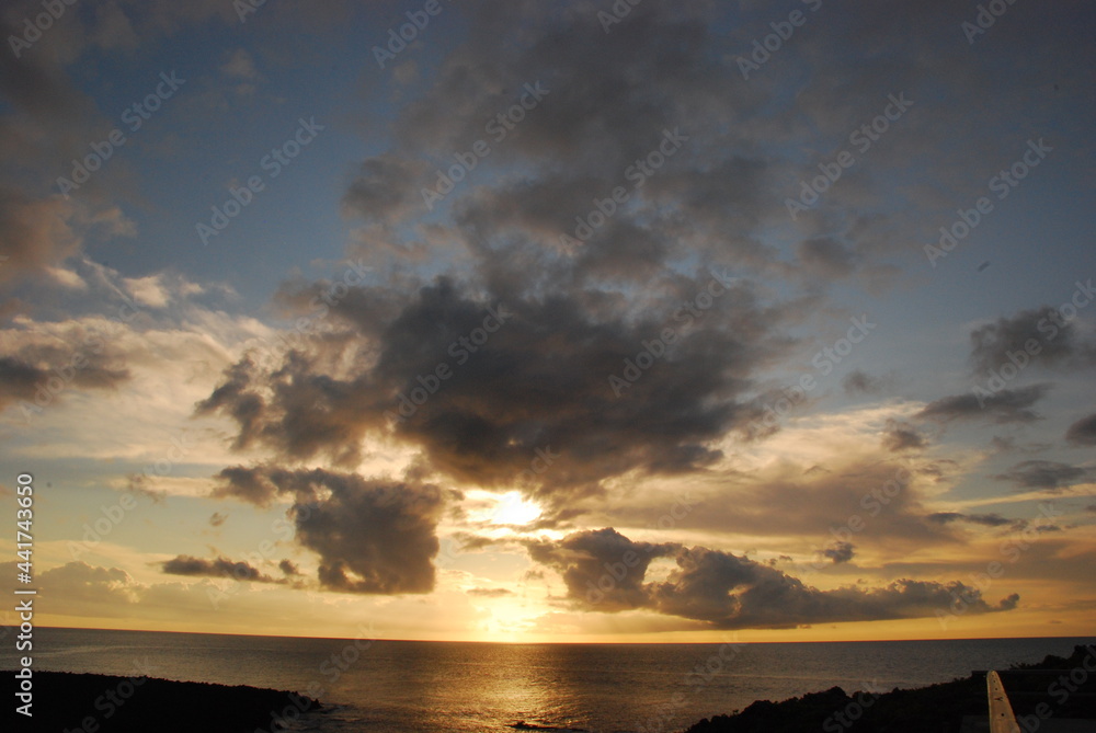 Obraz premium 日没