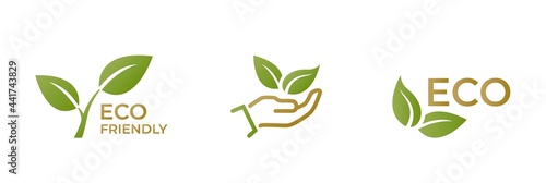 eco icon set. ecology, green, natural, environment and eco friendly symbols