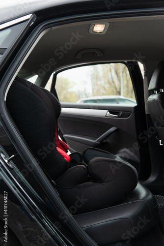 modern baby car chair in black automobile © LIGHTFIELD STUDIOS