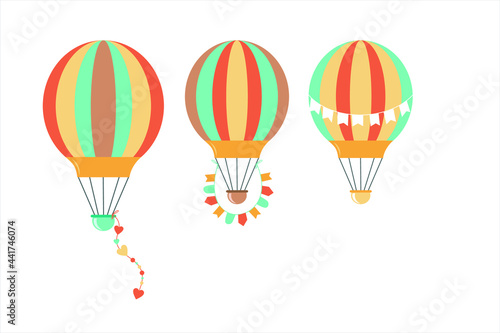 Hot air balloon illustration