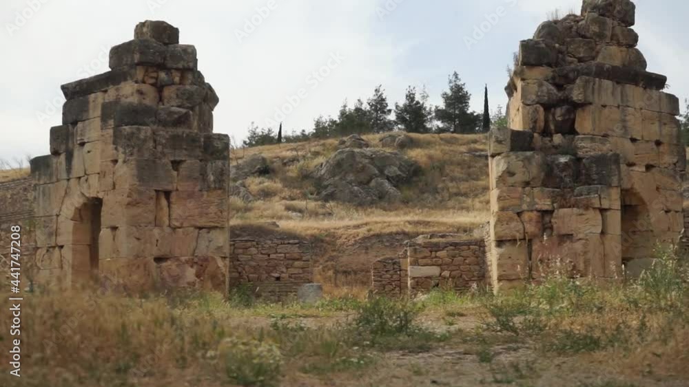 Hierapolis Ancient City in Pamukkale Turkey Hierapolis Ancient City in Pamukkale Turkey
