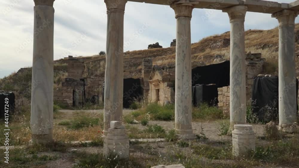 Hierapolis Ancient City in Pamukkale Turkey Hierapolis Ancient City in Pamukkale Turkey