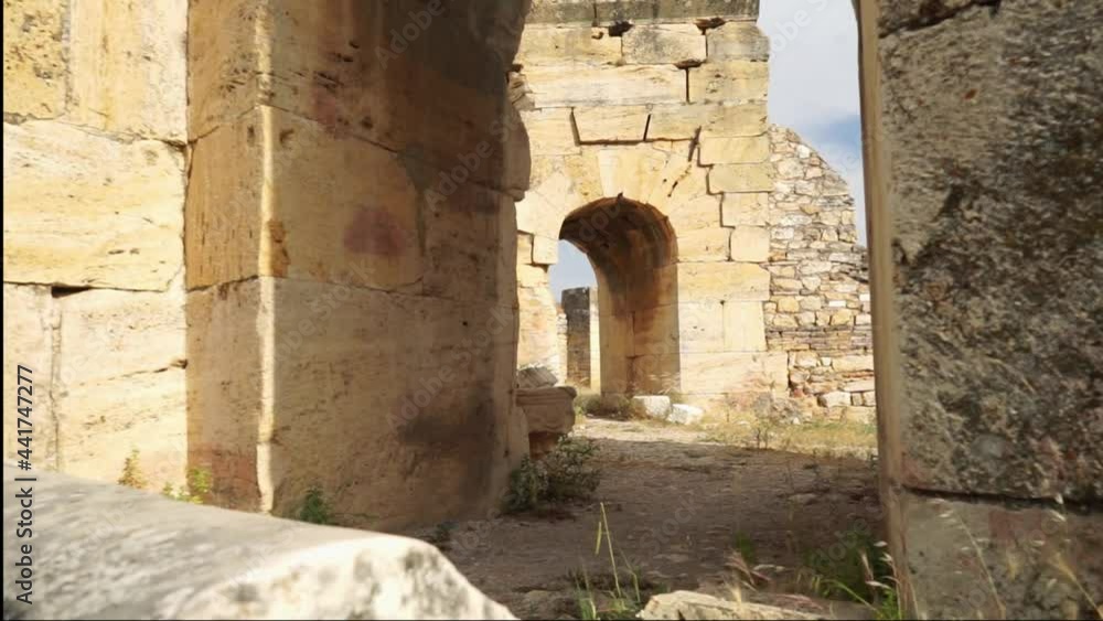 Hierapolis Ancient City in Pamukkale Turkey Hierapolis Ancient City in Pamukkale Turkey