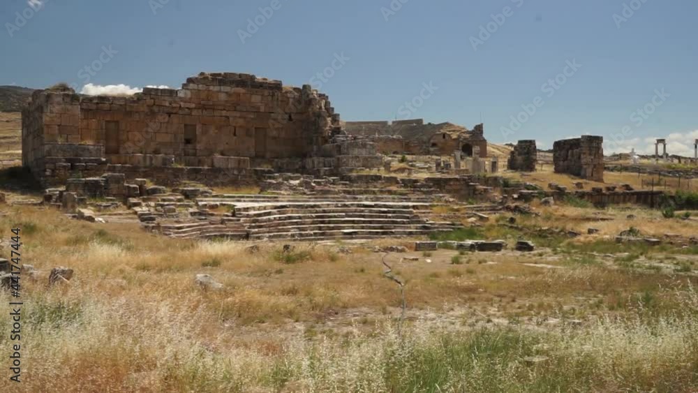 Hierapolis Ancient City in Pamukkale Turkey Hierapolis Ancient City in Pamukkale Turkey