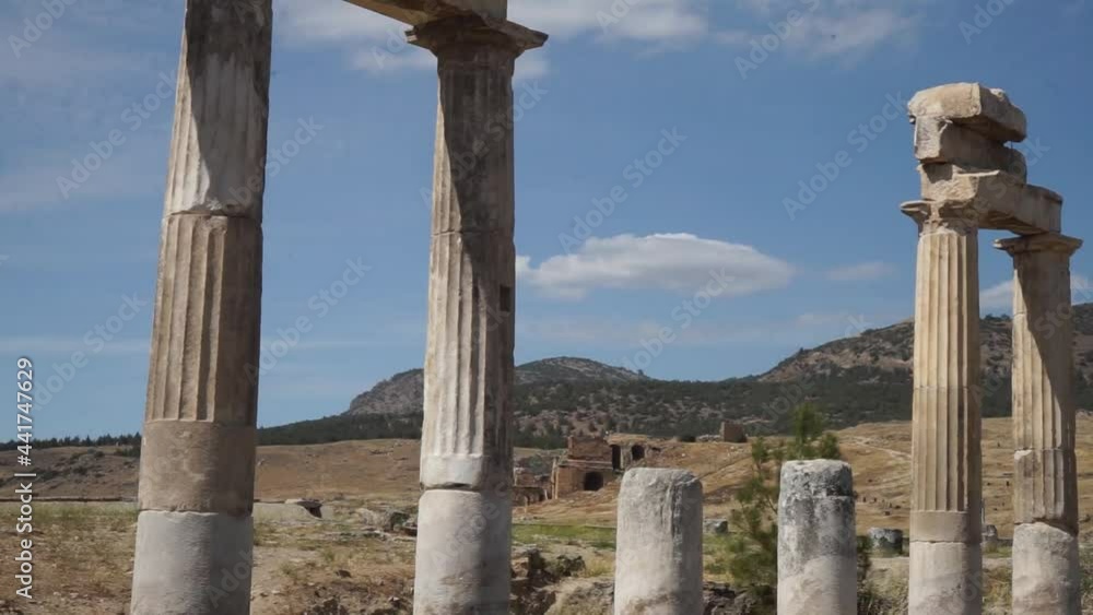Hierapolis Ancient City in Pamukkale Turkey Hierapolis Ancient City in Pamukkale Turkey