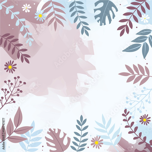 abstract backgrounds. space for text. for posters, cover design templates, social media stories wallpapers with spring leaves and flowers.