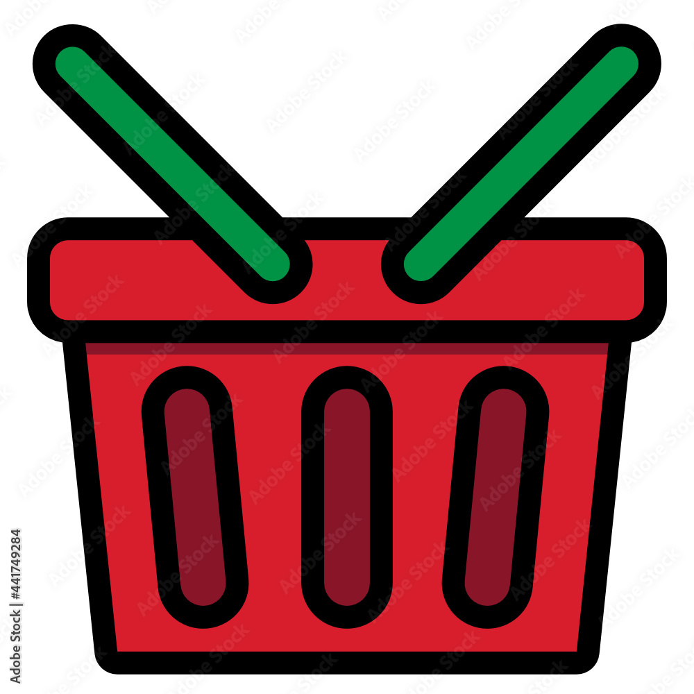 basket line icon