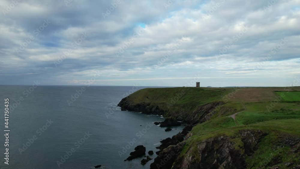 Knockadoon Head signal tower in county Cork, Ireland, which was built in 1803 to warn of French invasion and bandoned in 1815 Knockadoon Head signal tower in county Cork, Ireland, which was built in 1803 to warn of French invasion and bandoned in 1815