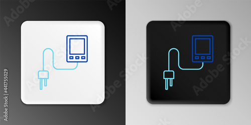 Free Download Line Sensor icon isolated on grey background. Colorful outline concept. Vector - GFXLoad