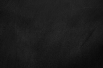 Texture of chalk on black chalkboard or blank blackboard background. School education, dark wall backdrop, template for learning board concept.